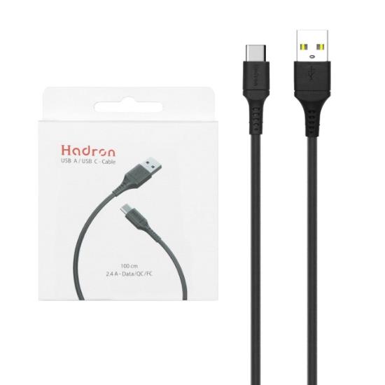 کابل تبدیل USB به USB-C هادرون مدل HTC-A-C01 طول 1 متر